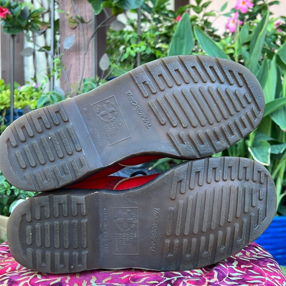 🏴󠁧󠁢󠁥󠁮󠁧󠁿 Dr. Martens MIE Vintage Smooth Red Leather 90’s Y2K Boots - Picture 17 of 17